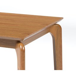 Mesa de Jantar 4 lugares 120cm Madeira Maciça Tampo Laminado IMBUIA - 3
