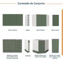 Ver imagem 3 de Cozinha Modulada 8 Peças sem Tampo com Rodapé 4 Aéreos e 4 Balcões Ipanema CabeCasa MadeiraOriginals