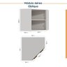 Cozinha Modulada 8 Peças sem Tampo com Rodapé 4 Aéreos e 4 Balcões Ipanema CabeCasa MadeiraOriginals - 12