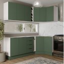 Ver imagem 1 de Cozinha Modulada 8 Peças sem Tampo com Rodapé 4 Aéreos e 4 Balcões Ipanema CabeCasa MadeiraOriginals