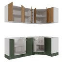 Ver imagem 6 de Cozinha Modulada 8 Peças sem Tampo com Rodapé 4 Aéreos e 4 Balcões Ipanema CabeCasa MadeiraOriginals