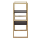 Ver imagem 6 de Estante Baixa de Madeira Eleonor Cor Natural com Prateleira Preta