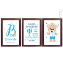 Ver imagem 1 de Quadrinho Decorativo Infantil Ursinho Príncipe 20x30:tabaco