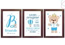 Ver imagem 1 de Quadrinho Decorativo Infantil Ursinho Príncipe 20x30:tabaco