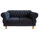 Ver imagem 2 de Namoradeira Chesterfield Elisabeth - Suede Preto / Recepção, Moveis, Sala, Decoração