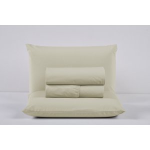 Kit Roupa de Cama King Size Percal 200 Fios 100% Algodão com Elástico e Fronhas 4 Peças:palha