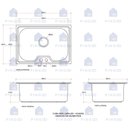 Ver imagem 2 de Kit Tanque Aço Inox Atikum e Cuba para Cozinha Carajás Pingoo.casa