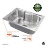 Kit Tanque Aço Inox Atikum e Cuba para Cozinha Carajás Pingoo.casa - 6