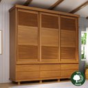 Ver imagem 2 de Guarda-roupa Veneziana 3 Portas de Correr Madeira maciça