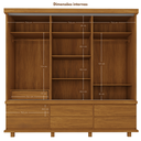 Ver imagem 6 de Guarda-roupa Veneziana 3 Portas de Correr Madeira maciça