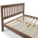 Ver imagem 2 de Cama de Casal de Madeira Maciça Mogno