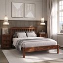 Ver imagem 6 de Cama de Casal de Madeira Maciça Mogno