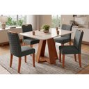 Ver imagem 1 de Mesa Sala Jantar Celeste + 4 Cadeiras Julia Freijo DJ Móveis