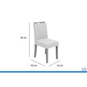 Ver imagem 3 de Mesa Sala Jantar Celeste + 4 Cadeiras Julia Freijo DJ Móveis