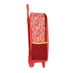 Mochila com Rodas Infantil 16" Patrulha Canina Vermelho - Luxcel - 4