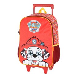 Mochila com Rodas Infantil 16" Patrulha Canina Vermelho - Luxcel - 3