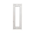 Ver imagem 2 de Janela Vitrô Capelinha de Alumínio Branco 80x30 Cm Linha Veneza