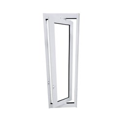 Janela Vitrô Capelinha de Alumínio Branco 80x30 Cm Linha Veneza - 3