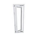 Ver imagem 3 de Janela Vitrô Capelinha de Alumínio Branco 80x30 Cm Linha Veneza