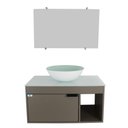 Ver imagem 2 de Gabinete Armário Banheiro 60cm Cuba Redonda Branca