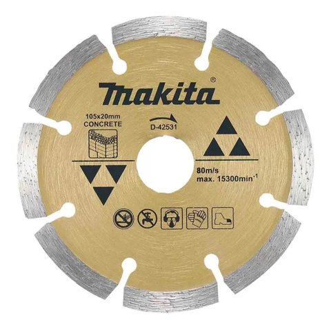 Makita D-42531 Discos Diamantado Seg 105x20mm Concreto