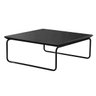 Mesa de Centro Astral 70x70 Cm Base Aço Tubo Preto - Bordinhon: Preto - 1