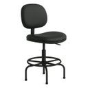 Ver imagem 1 de Cadeira Caixa Executiva Lisa sem Braços - (aranha Martiflex) - Cor Preta - 35031