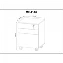 Ver imagem 5 de Kit 2 Gaveteiros com Chave 3 Gavetas Charme