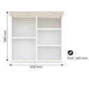 Ver imagem 3 de Armário de Banheiro 65cm 02 Portas Ref 502 Branco/Arenito