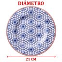 Ver imagem 2 de Jogo Pratos Sobremesa Lanche 4 Pessoas 4pçs Abstratta 21cm