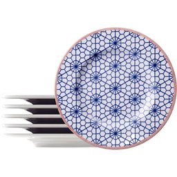 Jogo Pratos Sobremesa Lanche 4 Pessoas 4pçs Abstratta 21cm - 3
