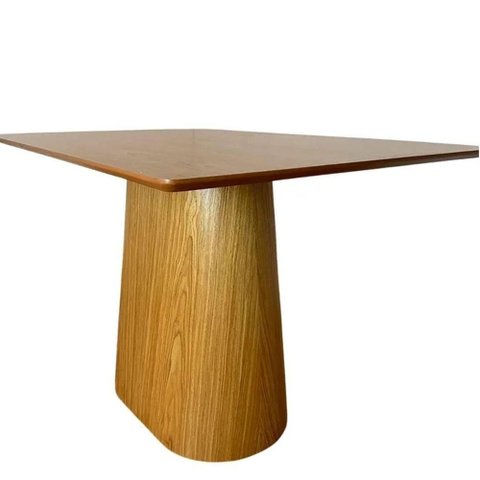 Mesa de Jantar Cone Retangular 180x100 Cm Base Oval Cinamomo