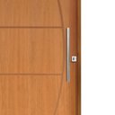 Ver imagem 5 de Porta de Correr Padrão Imbuia Belissima 6 Trilho Embutir Puxador Tubolar 800 mm Cromado 82 x 210 Dir