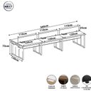 Ver imagem 3 de Mesa Escritório Plataforma 6 Lugares 3,60m com Caixas de Tomadas Industrial Executive F5