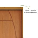 Ver imagem 4 de Porta de Correr Padrão Imbuia Belissima 6 Trilho Embutir Puxador Tubolar 800 Mm Cromado 92 X 210 Esq