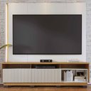 Ver imagem 6 de Estante Painel para TV 75 pol LED 200cm Yarden C04 Off White Matte Freijó - Lyam Decor