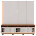 Ver imagem 2 de Estante Painel para TV 75 pol LED 200cm Yarden C04 Off White Matte Freijó - Lyam Decor