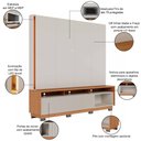 Ver imagem 3 de Estante Painel para TV 75 pol LED 200cm Yarden C04 Off White Matte Freijó - Lyam Decor