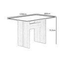 Ver imagem 2 de Mesa de Jantar 1,20m para 4 Cadeiras Florença New Leifer Moveis CADEIRAS NÃO INCLUSAS Freijó/Freijó 