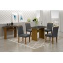 Ver imagem 3 de Mesa de Jantar 1,20m para 4 Cadeiras Florença New Leifer Moveis CADEIRAS NÃO INCLUSAS Freijó/Freijó 