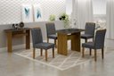 Ver imagem 3 de Mesa de Jantar 1,20m para 4 Cadeiras Florença New Leifer Moveis CADEIRAS NÃO INCLUSAS Freijó/Freijó