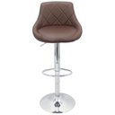 Ver imagem 3 de Kit 2 Banquetas Milano Carmel Estofada Giratória C/ Regulagem - Café