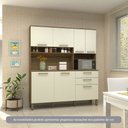 Ver imagem 1 de Cozinha Compacta 165,40cm 7 Portas e 2 Gavetas com Tampo 353 Luciane Móveis