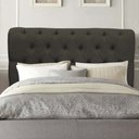 Ver imagem 1 de Cabeceira Estofada Queen 160CM Paris Linho Marrom - D A DECOR D&A Decor