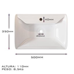 Cuba de Mármore Sintético Sobrepor P/lavabo e Banheiro Venuz - 2