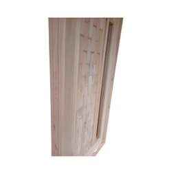 Porta Pivotante Couro C/ Visor Eucalipto 2,13x0,87 Frainer - 2