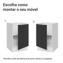 Ver imagem 4 de Balcão de Cozinha 50 cm 1 Porta (sem Tampo) Branco/Preto Lux Madesa
