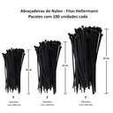 Ver imagem 2 de Kit 300 Fitas Hellerman Enforca Gato Cinta Plástica Abraçadeira Lacre de Nylon Tamanhos 10 15 25cm P