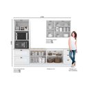Ver imagem 3 de Cozinha Modulada Henn Americana Peças 5 Peças (1aéreo+2balcões+1paneleiro+1complemento) C5p30