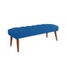 Banco Rubi 80cm Suede Azul Royal - Dominic Decor - 2